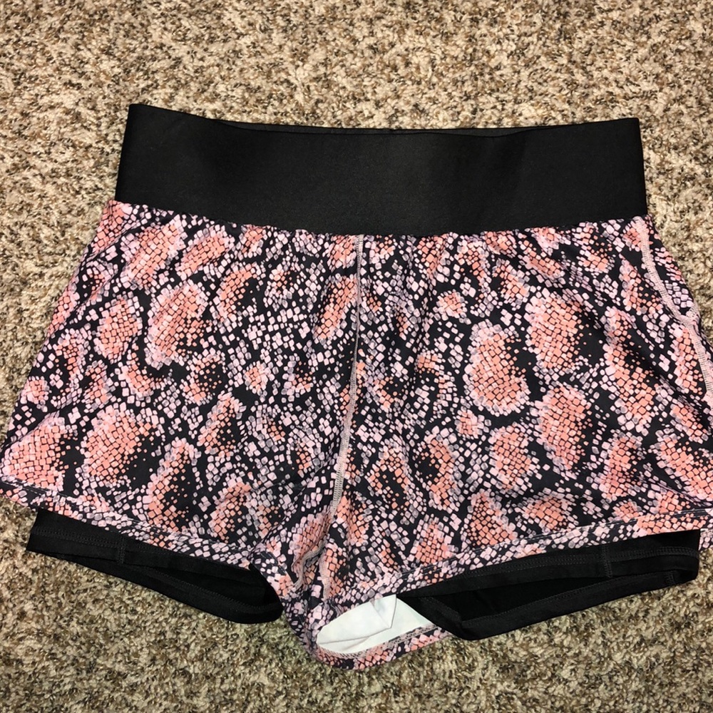 Fabletics compression lined shorts